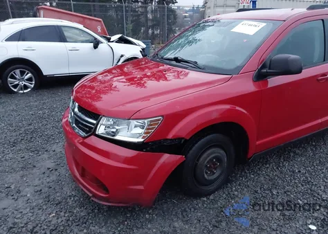 2012 Dodge Journey Se/Avp z USA, uszkodzony, nr VIN 3C4PDCAB4CT260722